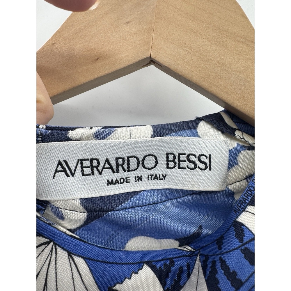 Vintage Averardo Bessi Womens 100% Silk Dress Large 10 Floral Italy Luxury Bloom - Picture 11 of 16